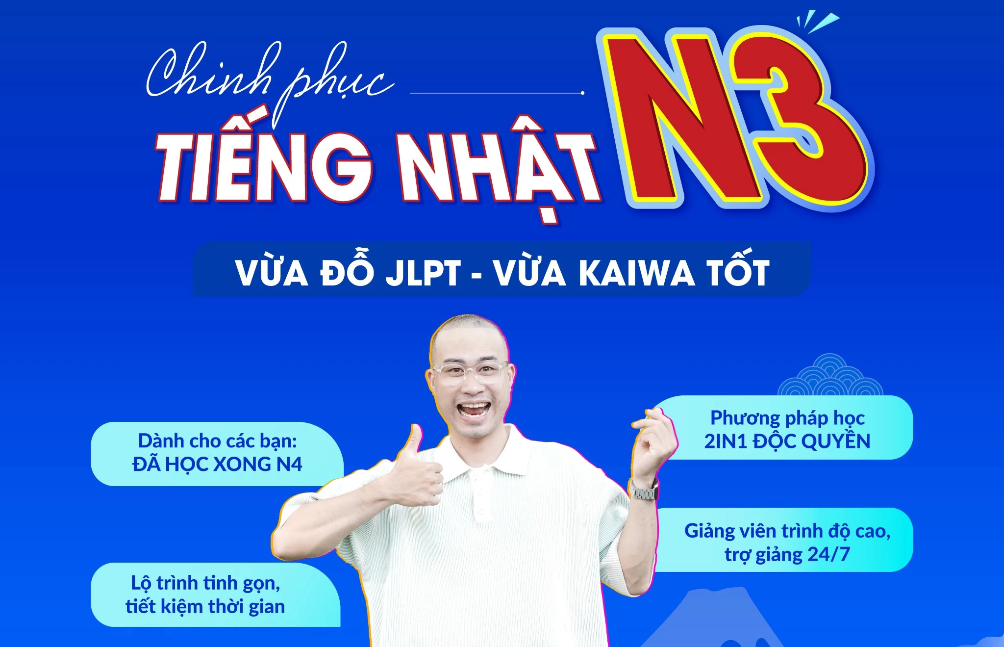 Tuyển sinh lớp N3 - CAM KẾT ĐỖ JLPT tháng 2024